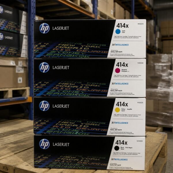 HP 414A High Yield 4-Pack Toner Set BK/C/M/Y for LaserJet M454 M479 Series